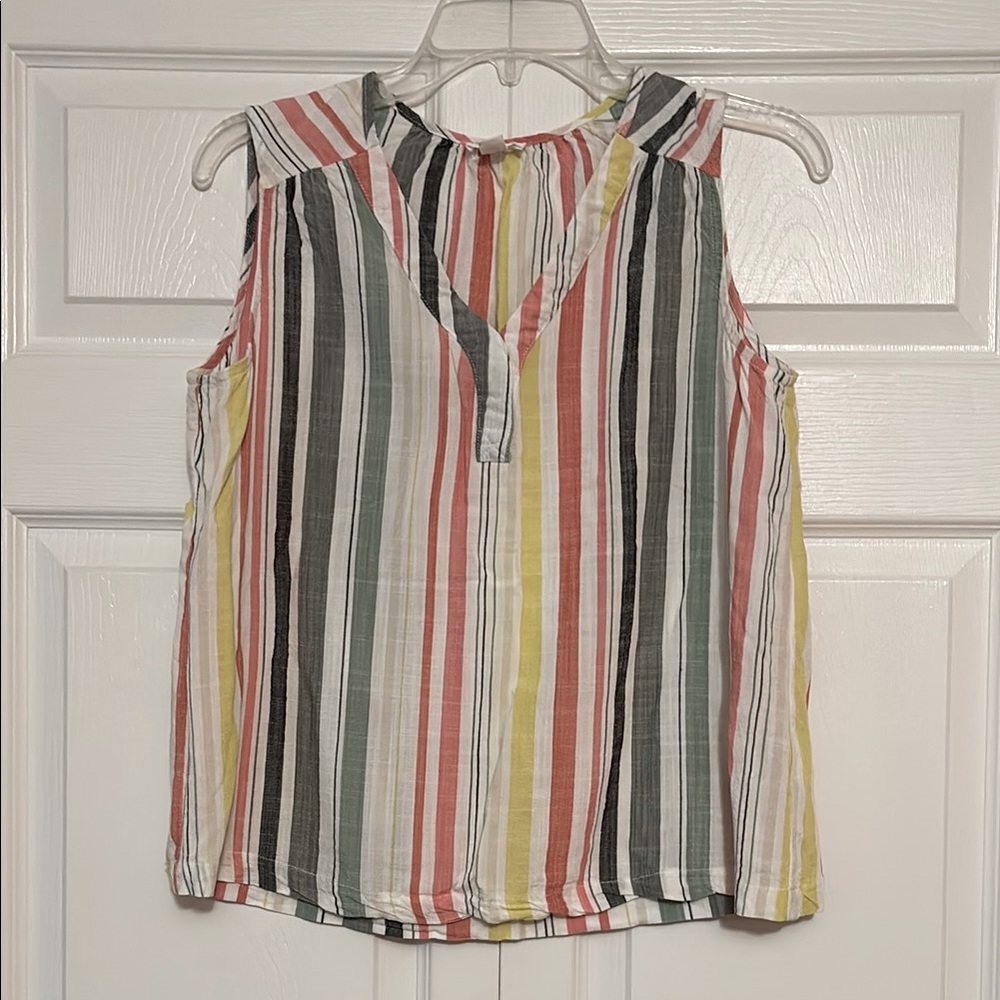 Tribal Pink and Gray 3/4 Sleeve Cut Out Blouse